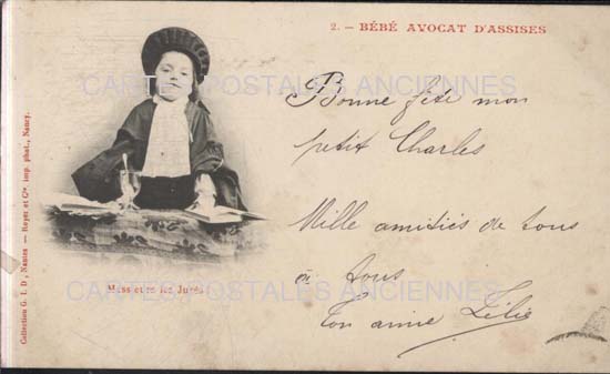 Cartes postales anciennes > CARTES POSTALES > carte postale ancienne > cartes-postales-ancienne.com Enfant bebe Bebe avocat