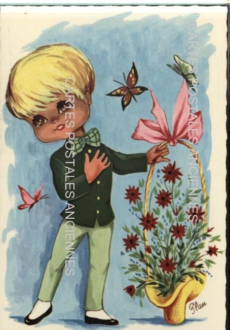 Cartes postales anciennes > CARTES POSTALES > carte postale ancienne > cartes-postales-ancienne.com Fleurs avec vase