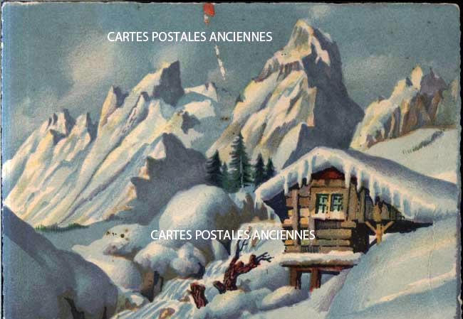 Cartes postales anciennes > CARTES POSTALES > carte postale ancienne > cartes-postales-ancienne.com Paysage neige