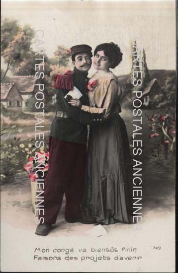 Cartes postales anciennes > CARTES POSTALES > carte postale ancienne > cartes-postales-ancienne.com Militaire Fantaisie