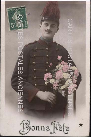 Cartes postales anciennes > CARTES POSTALES > carte postale ancienne > cartes-postales-ancienne.com Militaire Fantaisie