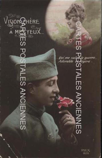 Cartes postales anciennes > CARTES POSTALES > carte postale ancienne > cartes-postales-ancienne.com Militaire Fantaisie