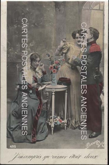 Cartes postales anciennes > CARTES POSTALES > carte postale ancienne > cartes-postales-ancienne.com Militaire Fantaisie
