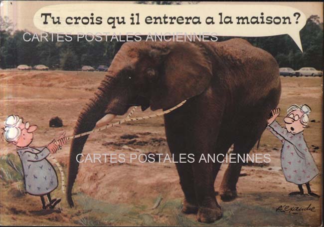 Cartes postales anciennes > CARTES POSTALES > carte postale ancienne > cartes-postales-ancienne.com Animaux Humour