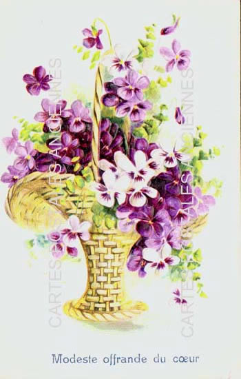 Cartes postales anciennes > CARTES POSTALES > carte postale ancienne > cartes-postales-ancienne.com Fleurs avec vase