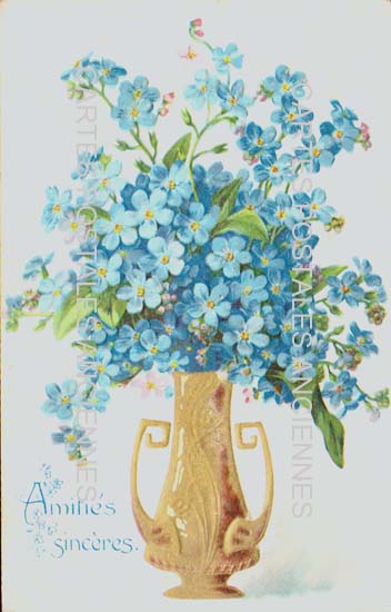 Cartes postales anciennes > CARTES POSTALES > carte postale ancienne > cartes-postales-ancienne.com Fleurs avec vase