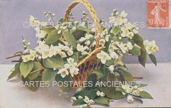 Cartes postales anciennes > CARTES POSTALES > carte postale ancienne > cartes-postales-ancienne.com Fleurs avec vase