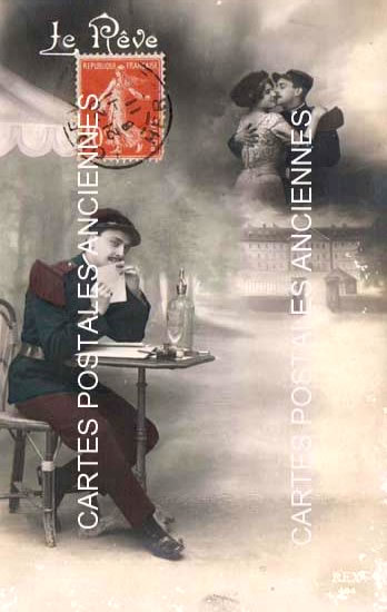 Cartes postales anciennes > CARTES POSTALES > carte postale ancienne > cartes-postales-ancienne.com Militaire Fantaisie