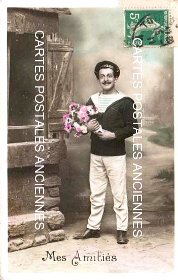 Cartes postales anciennes > CARTES POSTALES > carte postale ancienne > cartes-postales-ancienne.com Militaire Fantaisie