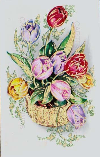 Cartes postales anciennes > CARTES POSTALES > carte postale ancienne > cartes-postales-ancienne.com Fleurs avec vase