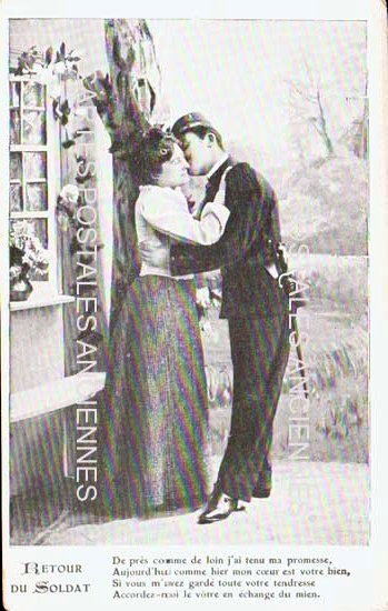 Cartes postales anciennes > CARTES POSTALES > carte postale ancienne > cartes-postales-ancienne.com Militaire Fantaisie
