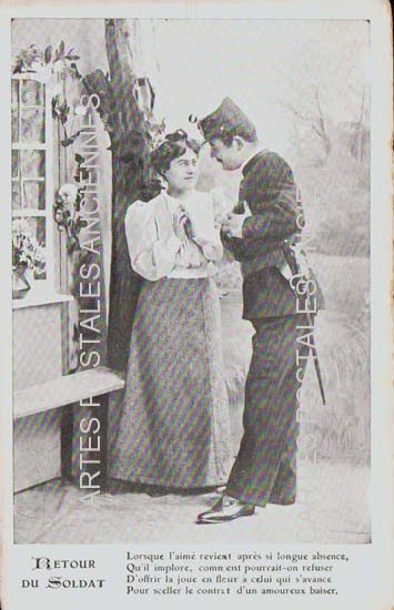 Cartes postales anciennes > CARTES POSTALES > carte postale ancienne > cartes-postales-ancienne.com Militaire Fantaisie