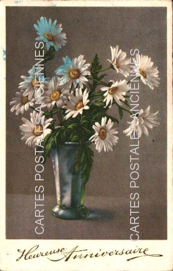 Cartes postales anciennes > CARTES POSTALES > carte postale ancienne > cartes-postales-ancienne.com Fleurs avec vase