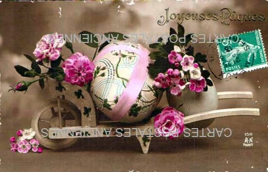 Cartes postales anciennes > CARTES POSTALES > carte postale ancienne > cartes-postales-ancienne.com Fleurs avec vase
