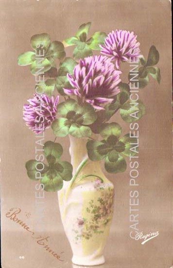 Cartes postales anciennes > CARTES POSTALES > carte postale ancienne > cartes-postales-ancienne.com Fleurs avec vase