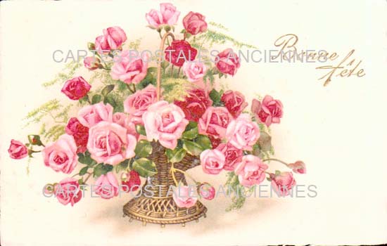 Cartes postales anciennes > CARTES POSTALES > carte postale ancienne > cartes-postales-ancienne.com Fleurs avec vase