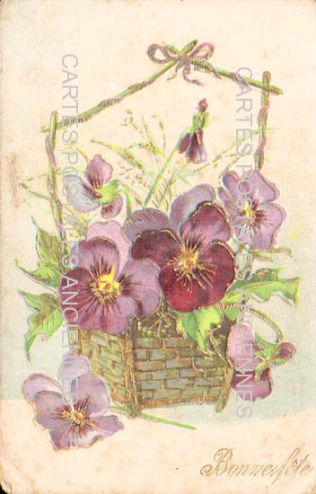 Cartes postales anciennes > CARTES POSTALES > carte postale ancienne > cartes-postales-ancienne.com Fleurs avec vase