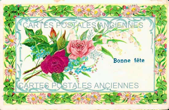 Cartes postales anciennes > CARTES POSTALES > carte postale ancienne > cartes-postales-ancienne.com Fleurs avec vase