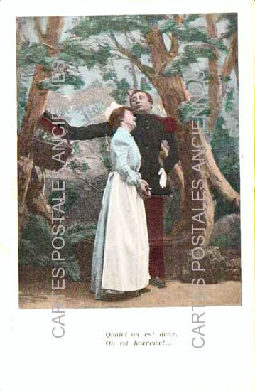 Cartes postales anciennes > CARTES POSTALES > carte postale ancienne > cartes-postales-ancienne.com Theme personnages couple