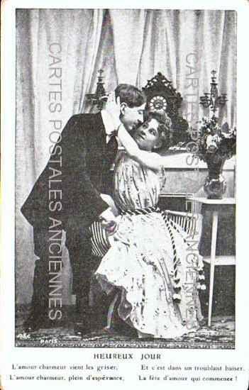 Cartes postales anciennes > CARTES POSTALES > carte postale ancienne > cartes-postales-ancienne.com Theme personnages couple