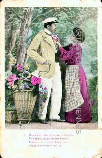 Cartes postales anciennes > CARTES POSTALES > carte postale ancienne > cartes-postales-ancienne.com Theme personnages couple