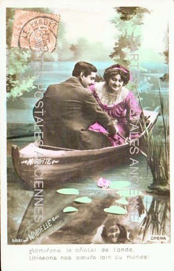 Cartes postales anciennes > CARTES POSTALES > carte postale ancienne > cartes-postales-ancienne.com Theme personnages couple