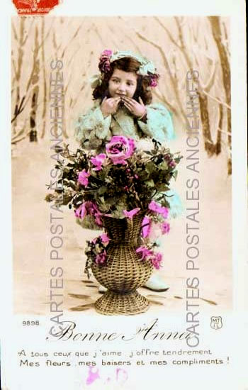 Cartes postales anciennes > CARTES POSTALES > carte postale ancienne > cartes-postales-ancienne.com Nouvelle annee Bonne annee