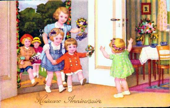 Cartes postales anciennes > CARTES POSTALES > carte postale ancienne > cartes-postales-ancienne.com Anniversaire Humour