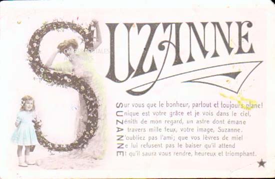 Cartes postales anciennes > CARTES POSTALES > carte postale ancienne > cartes-postales-ancienne.com Fantaisie prenom