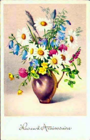 Cartes postales anciennes > CARTES POSTALES > carte postale ancienne > cartes-postales-ancienne.com Anniversaire