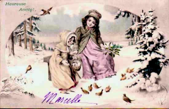 Cartes postales anciennes > CARTES POSTALES > carte postale ancienne > cartes-postales-ancienne.com Nouvelle annee