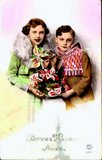 Cartes postales anciennes > CARTES POSTALES > carte postale ancienne > cartes-postales-ancienne.com Nouvelle annee