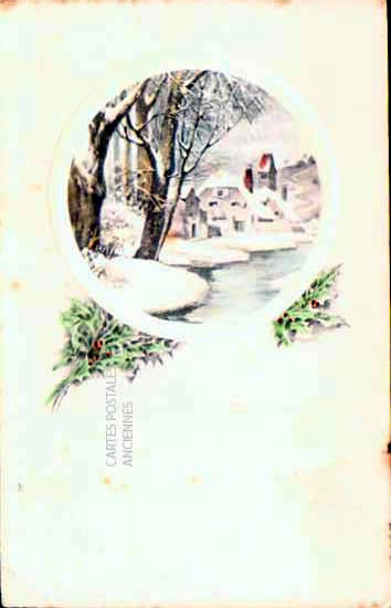 Cartes postales anciennes > CARTES POSTALES > carte postale ancienne > cartes-postales-ancienne.com Paysage neige
