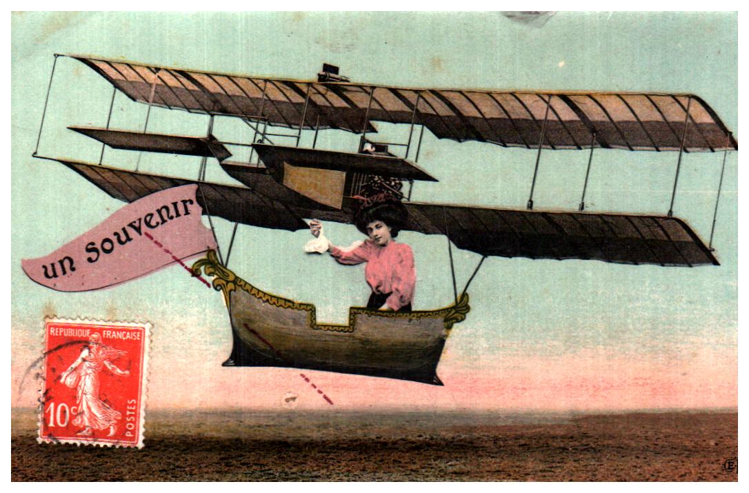 Cartes postales anciennes > CARTES POSTALES > carte postale ancienne > cartes-postales-ancienne.com Humour Aviation