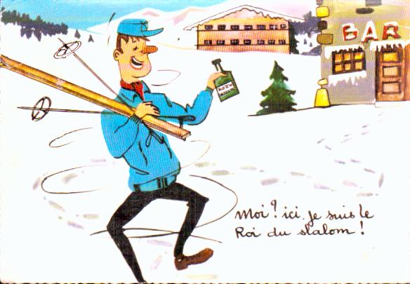 Cartes postales anciennes > CARTES POSTALES > carte postale ancienne > cartes-postales-ancienne.com Humour Neige