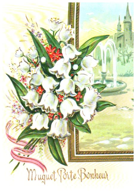 Cartes postales anciennes > CARTES POSTALES > carte postale ancienne > cartes-postales-ancienne.com Muguet porte bonheur