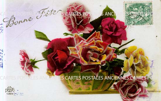 Cartes postales anciennes > CARTES POSTALES > carte postale ancienne > cartes-postales-ancienne.com Fleurs