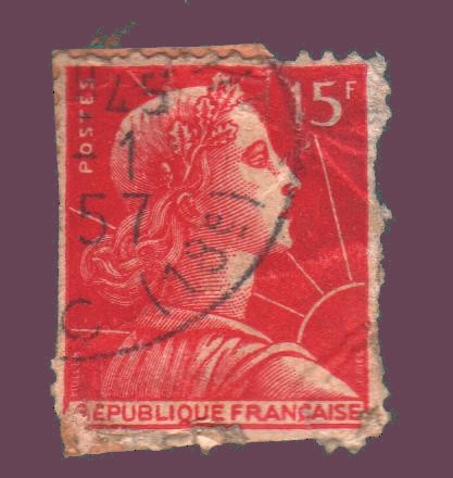 Postage stamps france
