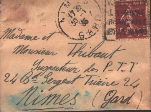 Cartes postales anciennes > CARTES POSTALES > carte postale ancienne > cartes-postales-ancienne.com Marque postale Annee 1935