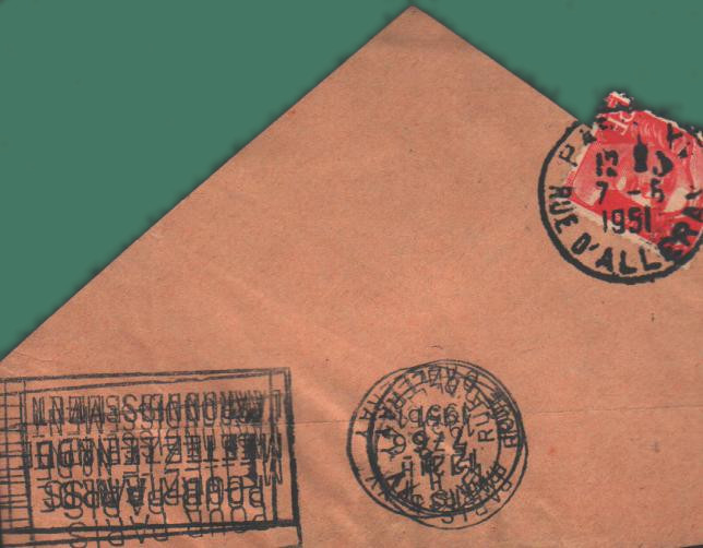 Postage stamps postal mark Annee 1951