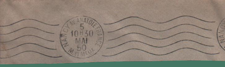 Postage stamps postal mark Annee 1950