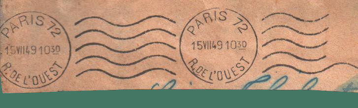 Postage stamps postal mark Annee 1949