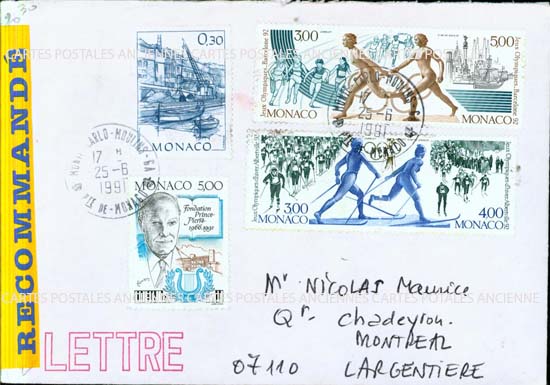 Cartes postales anciennes > CARTES POSTALES > carte postale ancienne > cartes-postales-ancienne.com Monde pays Monaco