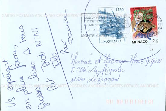 Cartes postales anciennes > CARTES POSTALES > carte postale ancienne > cartes-postales-ancienne.com Monde pays Monaco