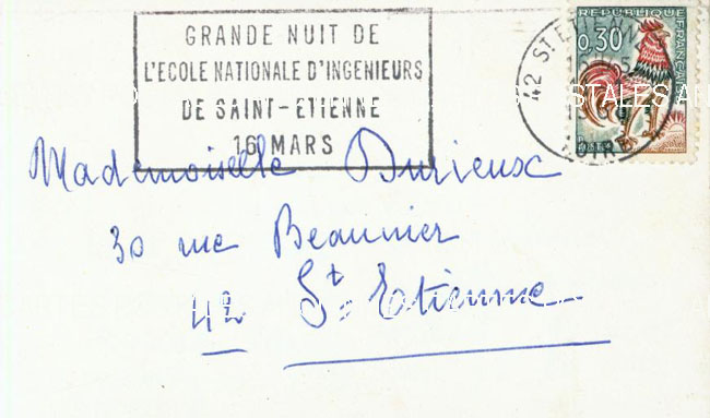 Cartes postales anciennes > CARTES POSTALES > carte postale ancienne > cartes-postales-ancienne.com France Marque postale 1960