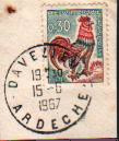 Postage stamps postal mark Annee 1967