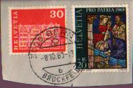 Postage stamps postal mark Annee 1969