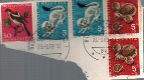 Postage stamps postal mark Annee 1969