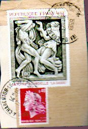 Postage stamps postal mark Annee 1969