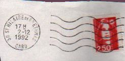 Postage stamps postal mark Annee 1992